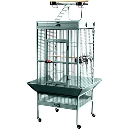PREVUE PET PRODUCTS Prevue Pet Products 3152SAGE 24 in. x 20 in. x 60 in. Wrought Iron Select Cage - Sage 3152SAGE
